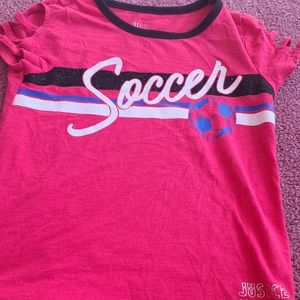Girls Soccer Shirt by Justice Size 6/7
